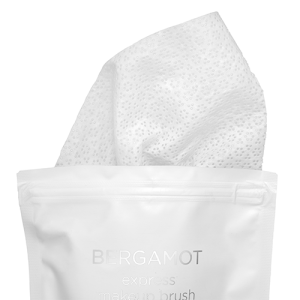 Салфетки с маслом бергамота для экспресс-очищения и дезинфекции макияжных кистей, 50 шт