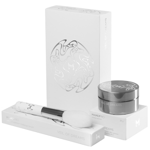 Подарочный лимитированный набор пудра и кисть (лимитированный выпуск)