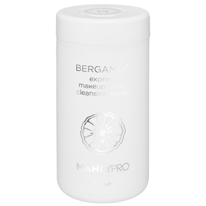 Салфетки с маслом бергамота для экспресс-очищения и дезинфекции макияжных кистей, 100 шт