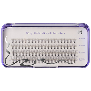 Набор ресниц в пучках шелк 6, 8, 10, 12 мм